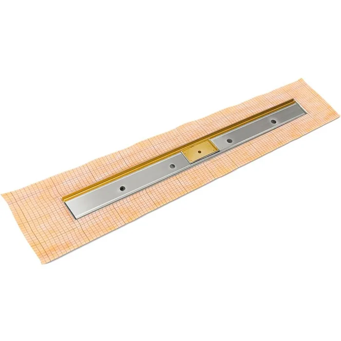 Infinity Drain 24” Slot Drain Complete Kit for FCS Series in Polished Gold