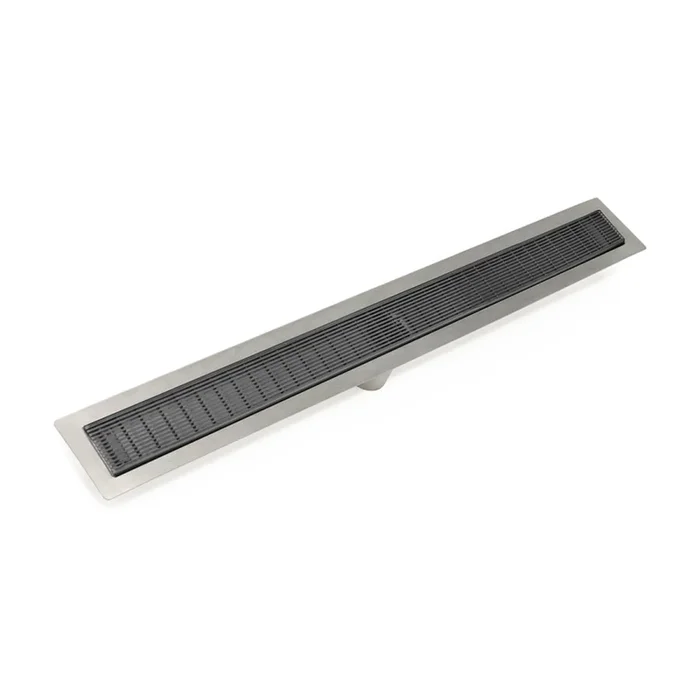 Infinity Drain 24″ FFAS 65 Linear Drain Kit with 2 1/2″ Wedge Wire Grate