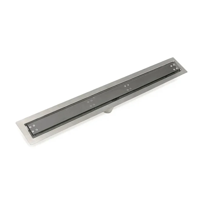 Infinity Drain 36” FF Series Complete Kit with Tile Insert Frame in Gunmetal