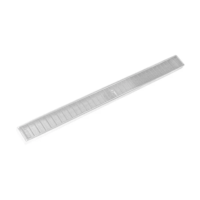 Infinity Drain 36” FX Series Complete Kit with Wedge Wire Grate in Matte White