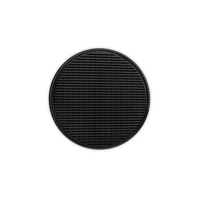 Infinity Drain 5” Round RWDB 5 Complete Kit with Wedge Wire Pattern Decorative Plate in Gunmetal with PVC Bonded Flange Drain Body, 2”, 3” and 4” Outlet