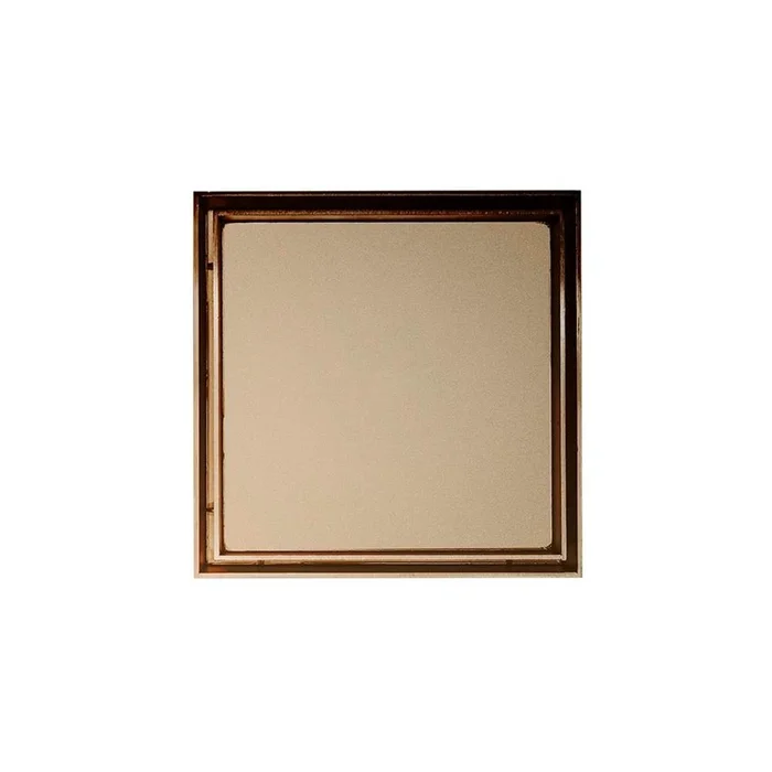 Infinity Drain 5” x 5” TD 15 Tile Insert High Flow Complete Kit in Satin Champagne with Cast Iron Drain Body, 3” No Hub Outlet