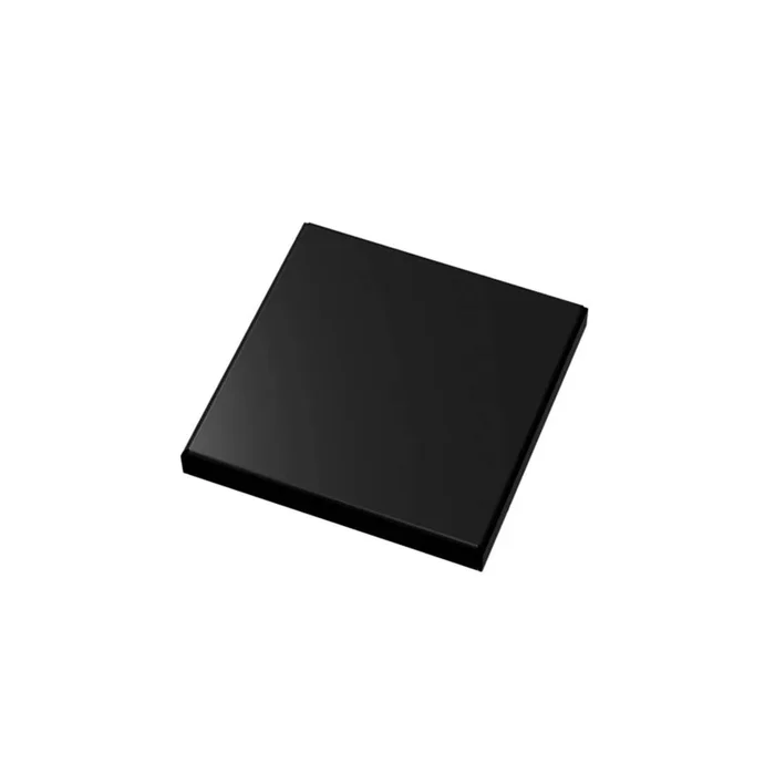 Infinity Drain 5”x5” LS5 Solid Style Strainer-2” Throat in Matte Black