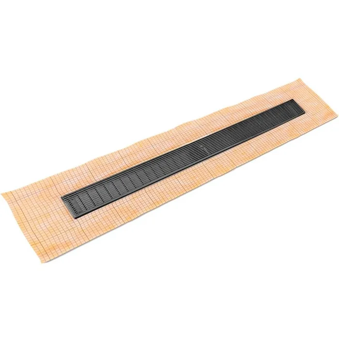 Infinity Drain 60” FCS Series Complete Kit with 2 1/2” Wedge Wire Grate in Gunmetal