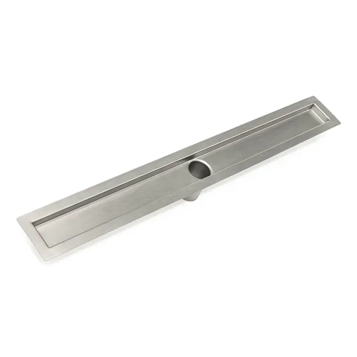 Infinity Drain 60” Stainless Steel Channel Assembly for FF Series with 2” No Hub Outlet