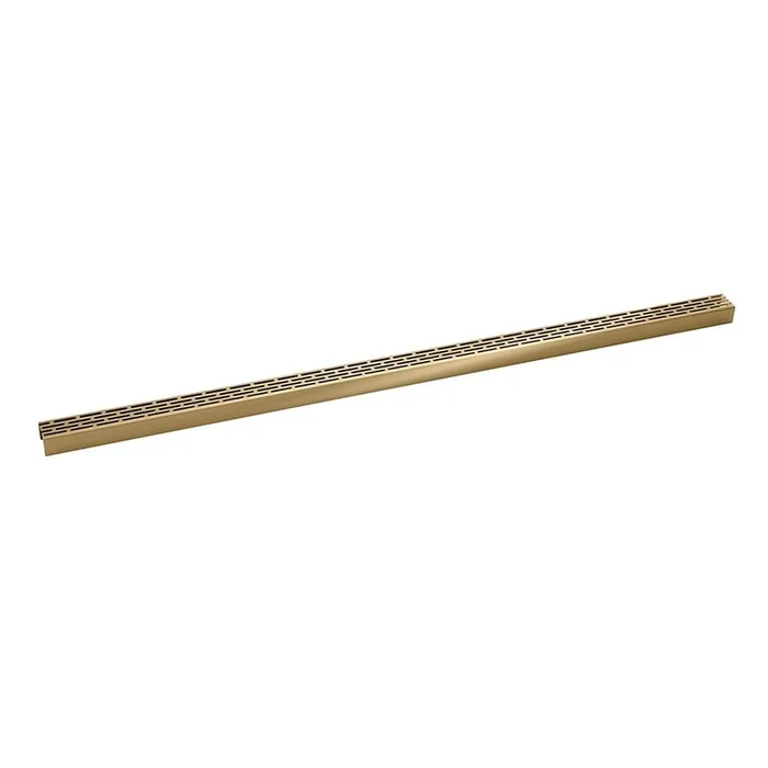Infinity Drain 72” Perforated Offset Slot Pattern Grate for S-LT 38 in Satin Bronze