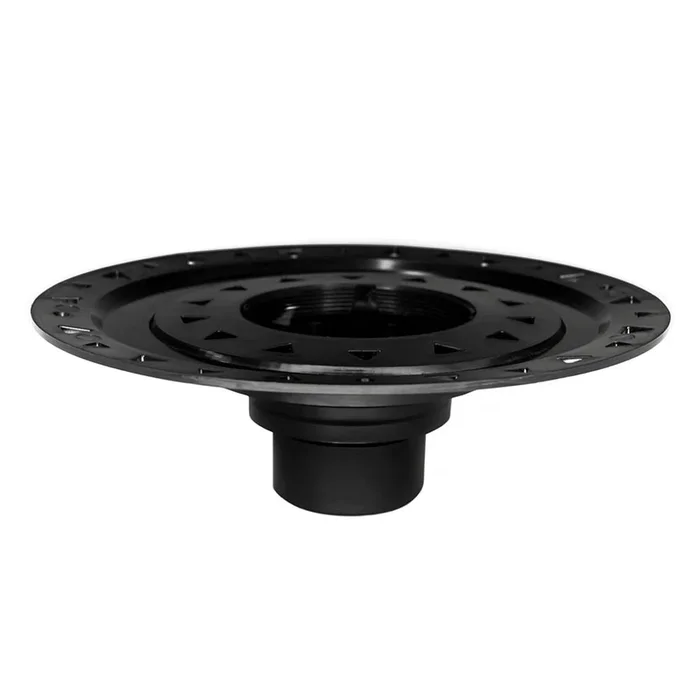 Infinity Drain Bonded Flange ABS Drain 4” Throat, 2”, 3”, and 4” Outlet