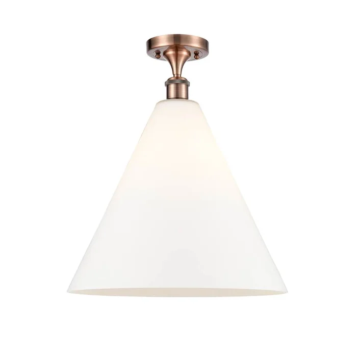 Innovations Ballston Cone 1 Light 16 inch Semi-Flush Mount