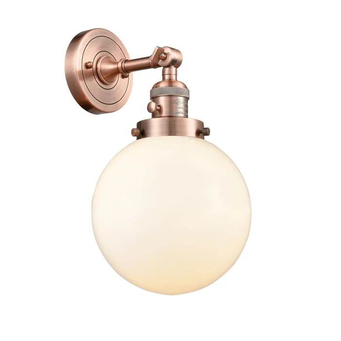 Innovations Beacon 1 Light 8 inch Sconce With Switch