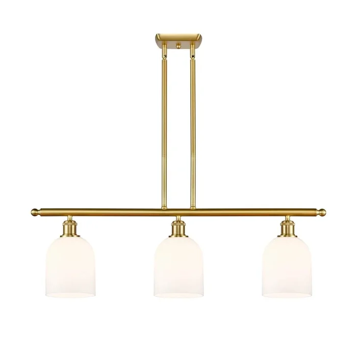 Innovations Bella – 3 Light – 36 inch – Satin Gold – Cord hung – Island Light