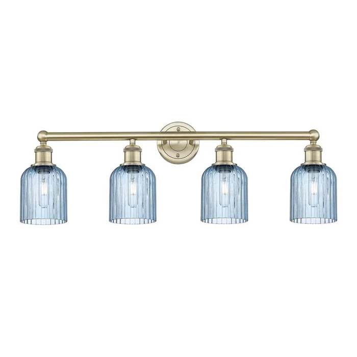 Innovations Bridal Veil – 4 Light – 32 inch – Antique Brass – Bath Vanity Light