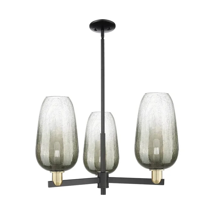 Innovations Brookhaven Flute – Black Antique Brass – Flush Mount