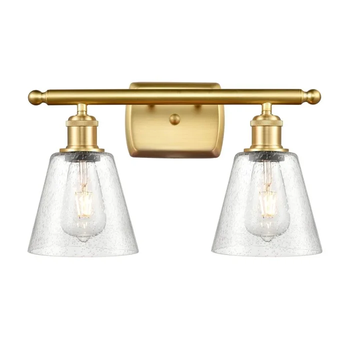 Innovations Caton – 2 Light – 15 inch – Satin Gold – Bath Vanity Light