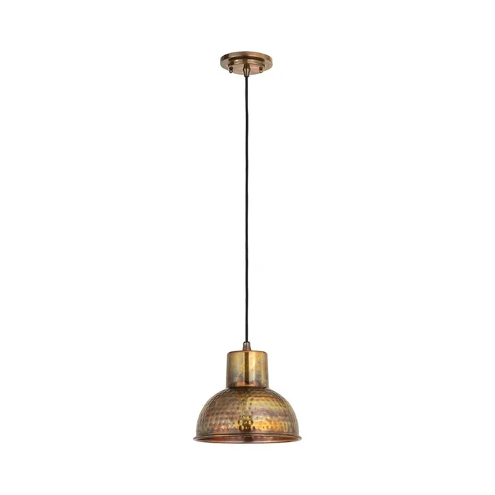 Innovations Charita – 1 Light – 7 inch – Burnt Copper – Cord hung – Mini Pendant