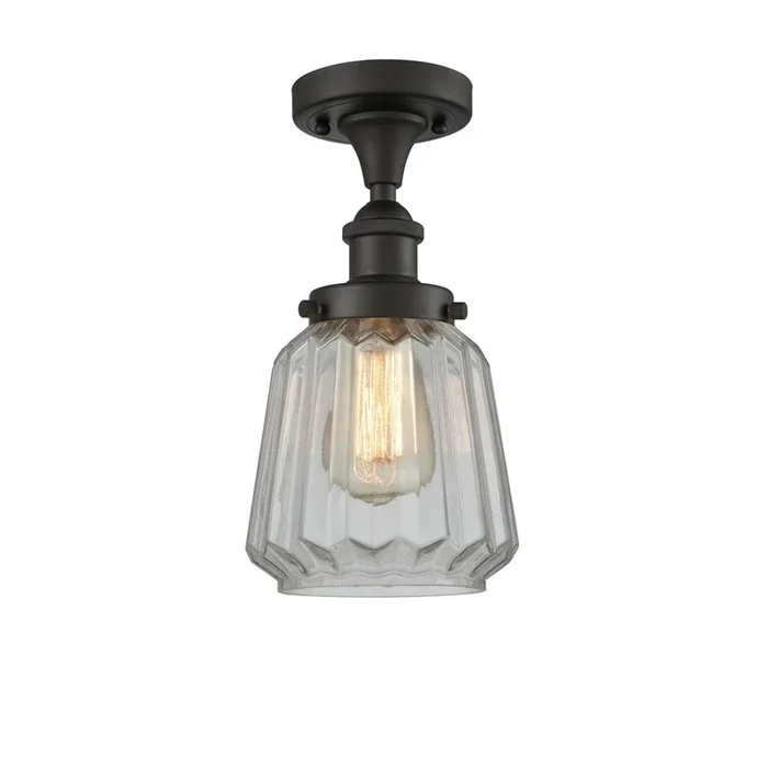 Innovations Chatham – 1 Light – 6 inch – Oil Rubbed Bronze – Semi-Flush Mount
