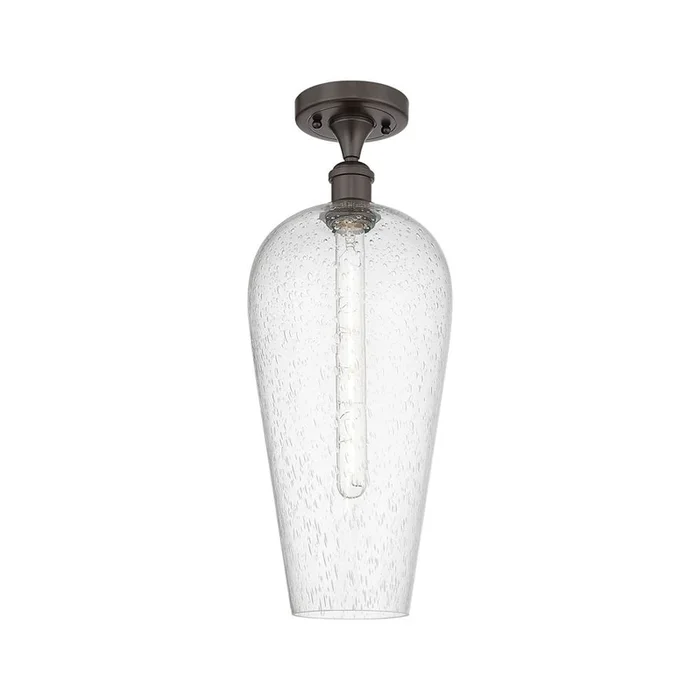 Innovations Chelsea – 1 Light – Seedy Chelsea Shade – Semi-Flush Mount