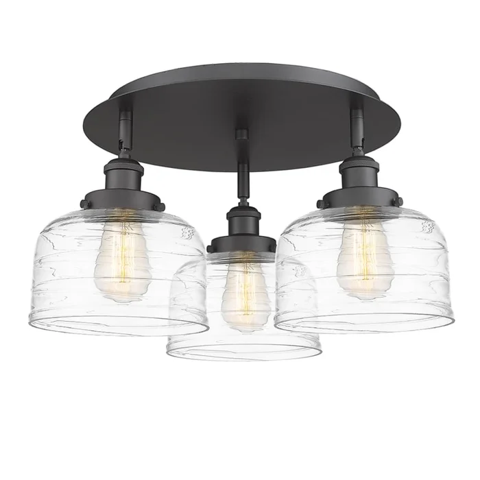 Innovations Lighting Bell 3 Light 18″ Wide Flush Mount Ceiling Fixture