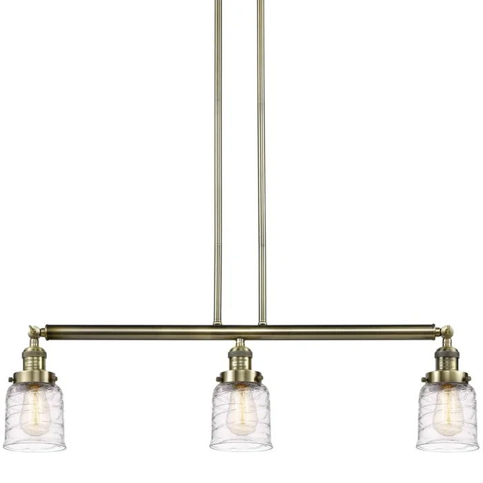 Innovations Lighting Bell 3 Light 38″ Wide Linear Pendant