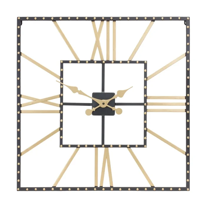 Iron Square Wall Clock