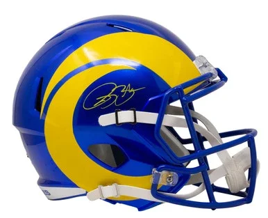 Isaac Bruce Signed Los Angeles Rams Full Size Speed Replica Helmet BAS ITP