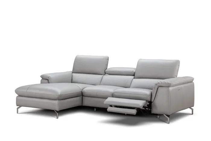 J&M Furniture Serena Premium Leather Sectional in Left Hand Facing Chaise