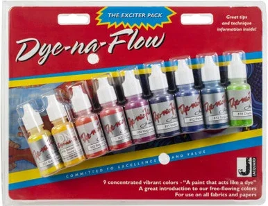 Jacquard Dye-Na-Flow Exciter Pack .5oz 9/Pkg-