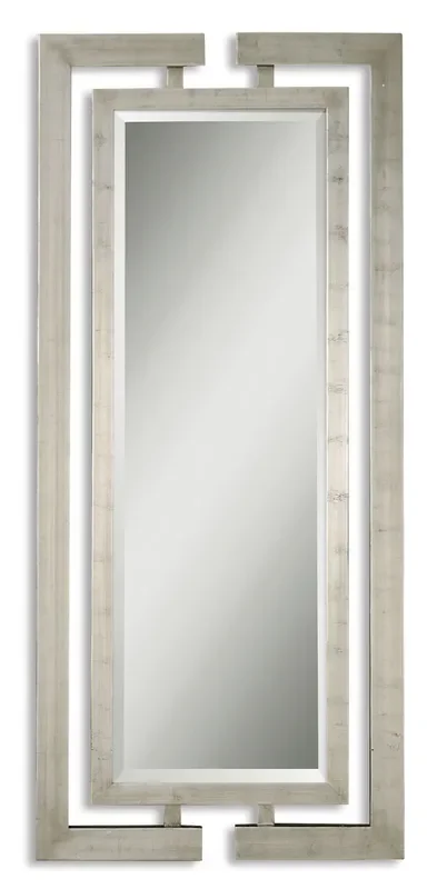 Jamal Large Metal Modern Silver Mirrors