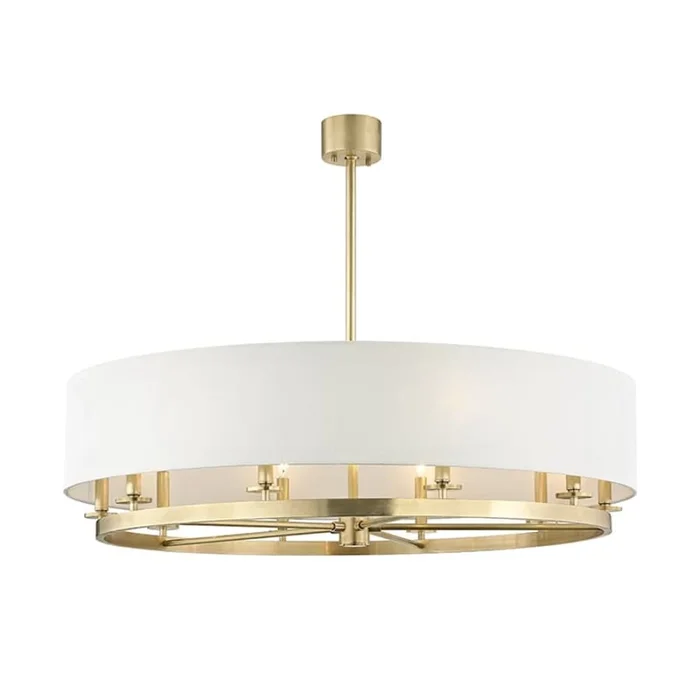 James Allan Butte 10 Light 42″ Wide Taper Candle Drum Chandelier