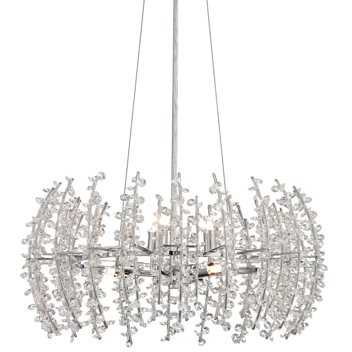 James Allan Curry 6 Light 20″ Wide Pendant with Optic Crystal Accents