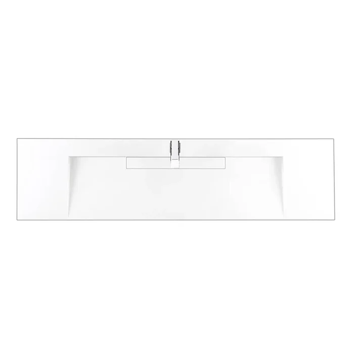James Martin Vanities 72” Single Top, Composite Stone, Glossy White Finish