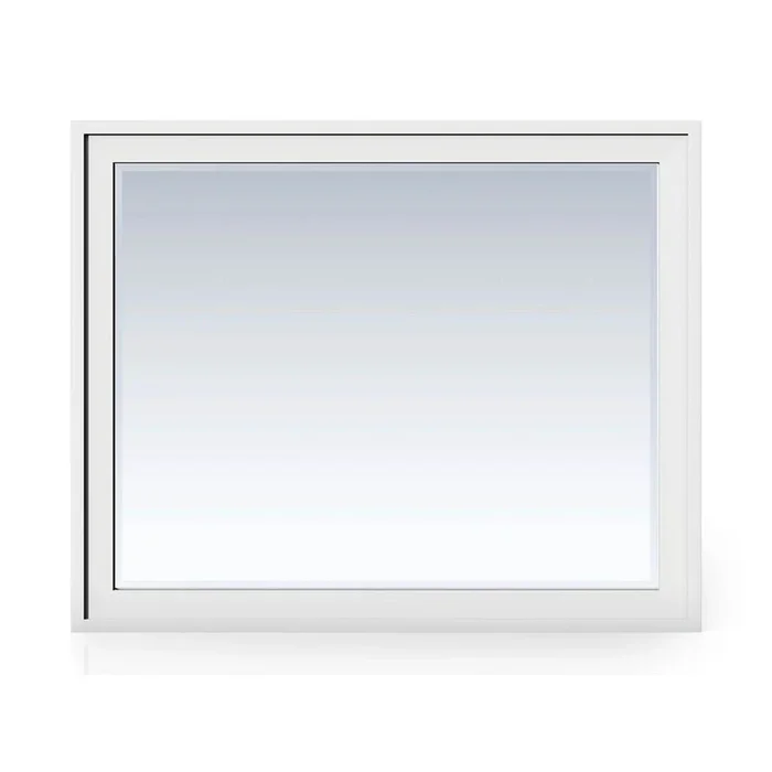 James Martin Vanities Addison 48” Rectangular Mirror, Glossy White