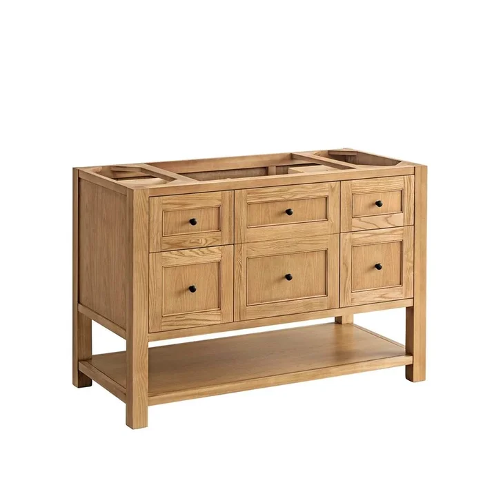 James Martin Vanities Breckenridge 48” Single Vanity Cabinet, Light Natural Oak