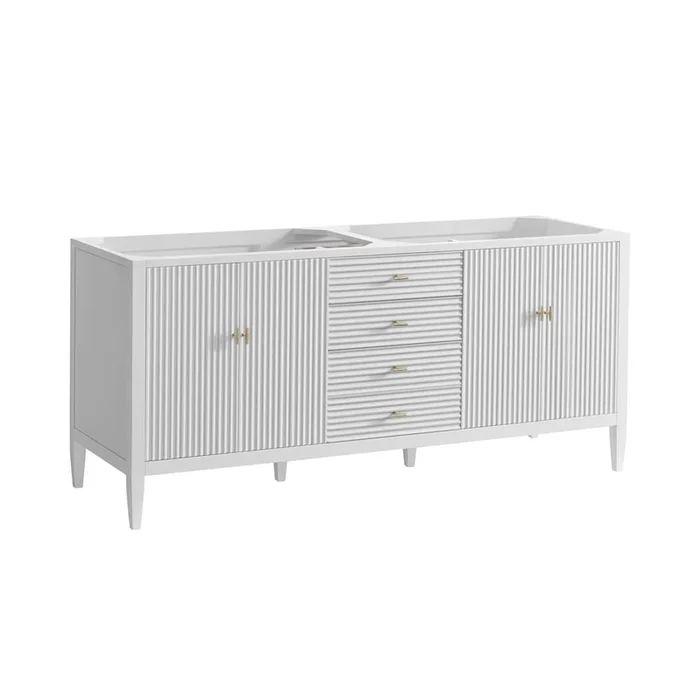 James Martin Vanities Myrrin 72” Vanity, Bright White