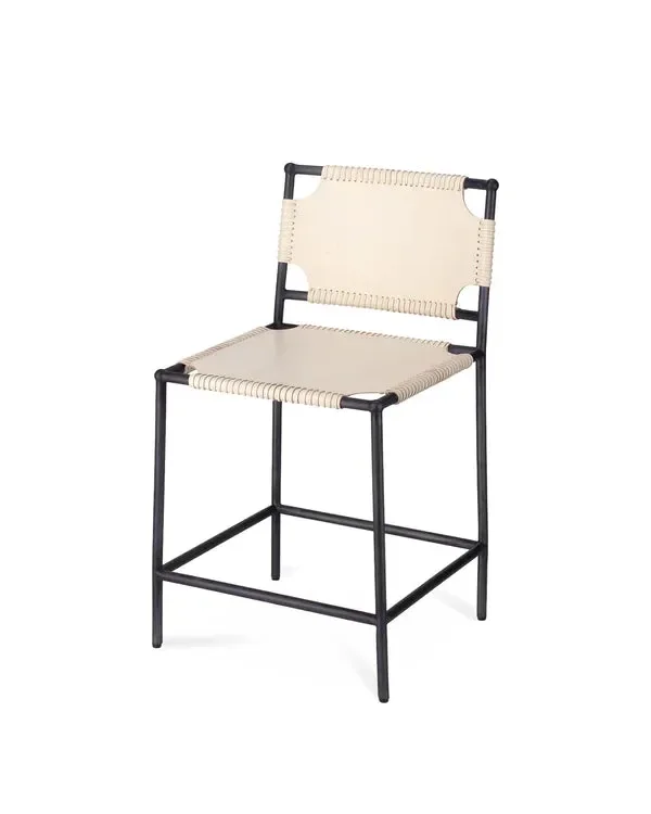 Jamie Young Company – Asher Counter Stool – Dove Grey – 20ASHE-CSOW