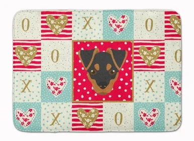 Japanese Terrier Love Bath Mat Machine Washable Anti-fatigue Memory Foam Kitchen Rug CK5211RUG