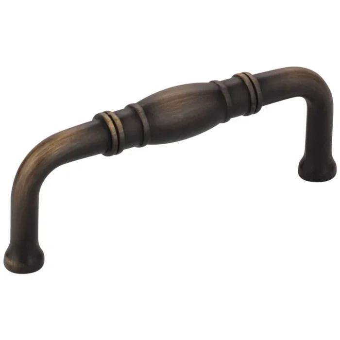 Jeffrey Alexander Durham 3″ Center to Center Traditional Knuckled Barrel Cabinet Handle / Drawer Pull