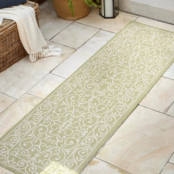 JONATHAN Y Lighting 2′ x 8′ Polypropylene Vintage Indoor/Outdoor Rectangular Area Rug