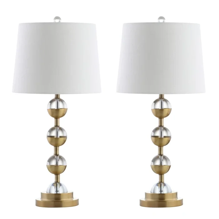 JONATHAN Y Lighting Avery Single Light 28″ Tall LED Buffet Table Lamp Set of (2)