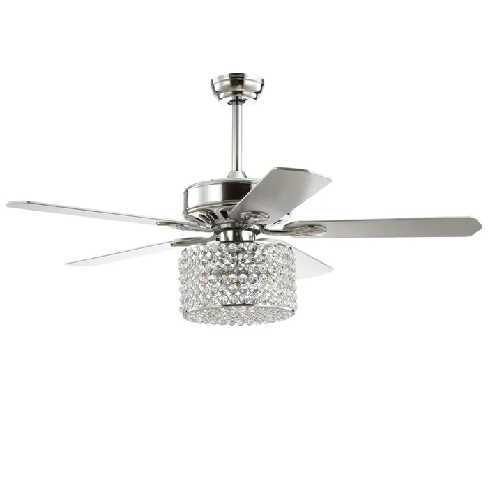 JONATHAN Y Lighting Brandy 52″ 5 Blade LED Indoor Ceiling Fan with Remote Control