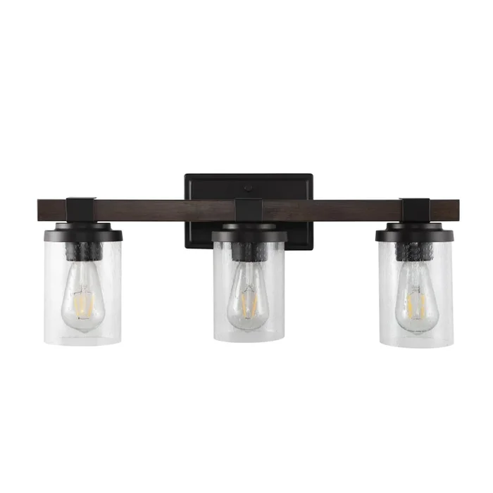 JONATHAN Y Lighting Bungalow 3 Light 23″ Wide LED Bathroom Vanity Light
