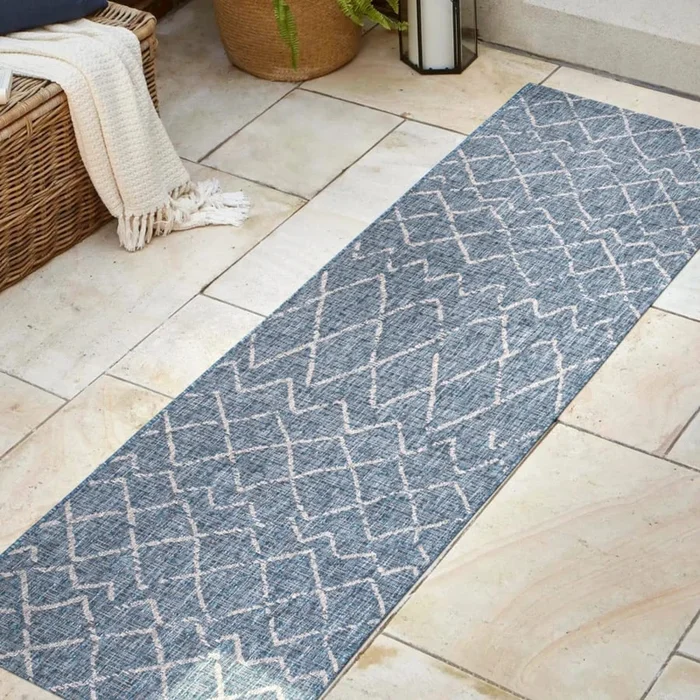 JONATHAN Y Lighting Santa Monica 2-1/4′ x 8′ Polypropylene Transitional Indoor / Outdoor Rectangle Area Rug