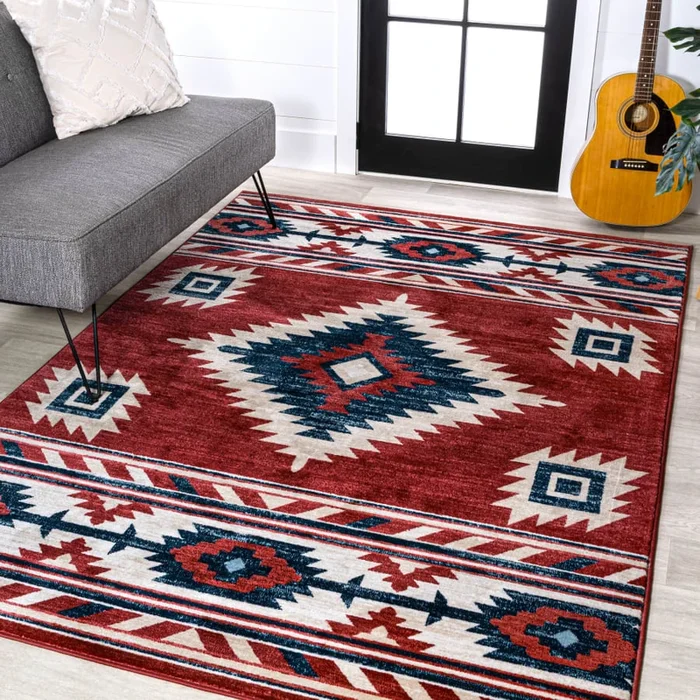 JONATHAN Y Lighting South Western 5-1/4′ x 7-1/2′ Polypropylene Southwestern Indoor Area Rug