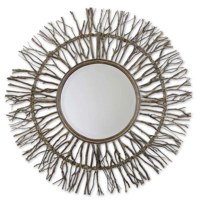 Josiah Round Wood Mirrors