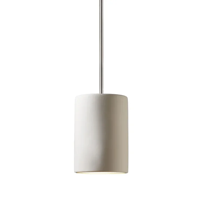 Justice Design Group Ambiance 7″ Wide Pillar Candle Mini Pendant with Shade