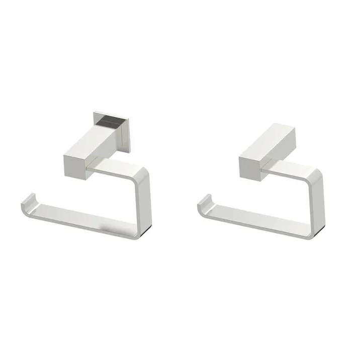 Kartners LISBON – Drop Toilet Paper Holder (Left)-Brushed Nickel