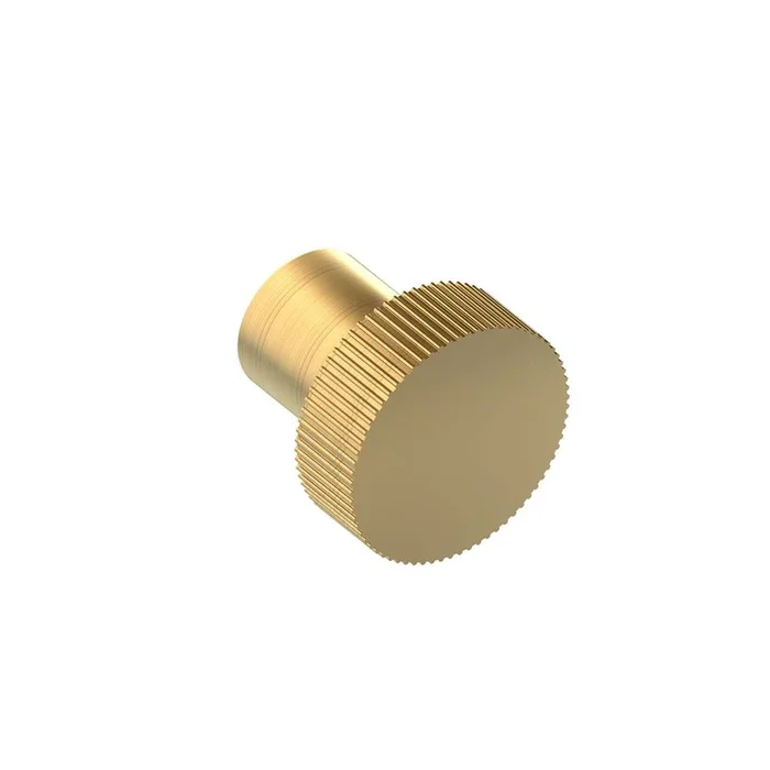 Kartners Straight KNURLED – Cabinet Knob-Prosecco Bronze