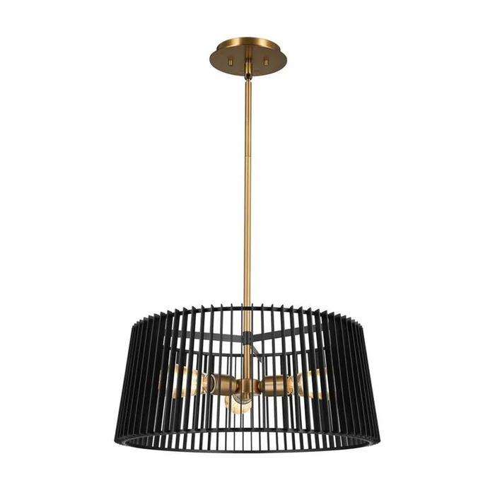 Kichler Lighting Linara 18” 3 Light Pendant Black