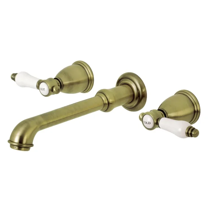 Kingston Brass Bel-Air 1.2 GPM Wall Mounted Widespread Bathroom Faucet