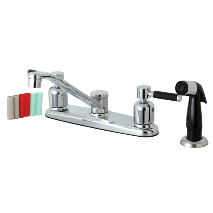 Kingston Brass Kaiser 1.8 GPM Standard Kitchen Faucet – Includes Side Spray