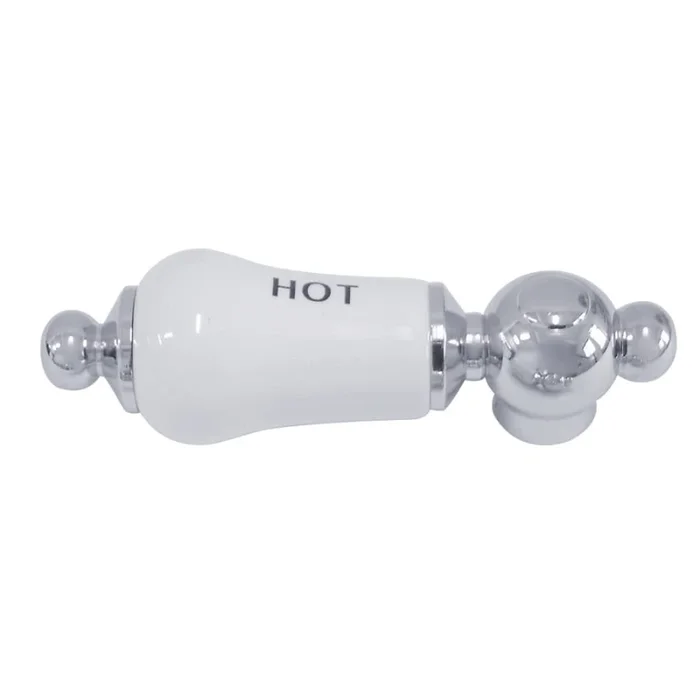 Kingston Brass Porcelain Lever Handle With Hot Index